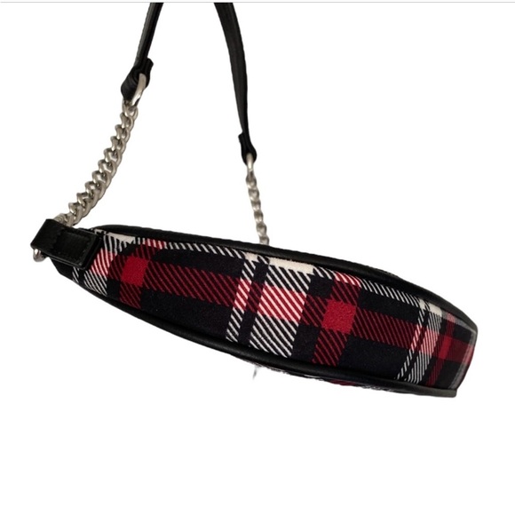 Women’s Suede Christmas Plaid (Tartan) Small Handbag in Perfect New Condition - Picture 11 of 13